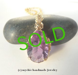 ワイヤーラップ ジュエリーペンダント(wire wrapped pendant